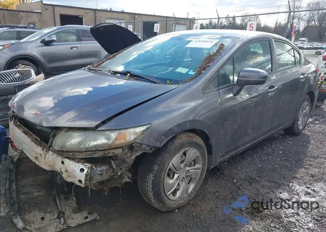 2015 Honda Civic Lx из США, поврежденный, VIN 19XFB2F54FE023607